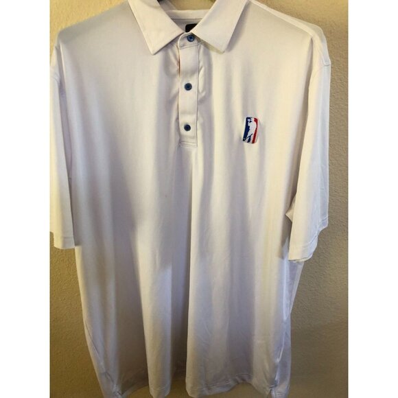 U Suck At Golf Apparel Co Other - U Suck At Golf USAG Men's White Polo Shirt Red/White/Blue Logo XXL